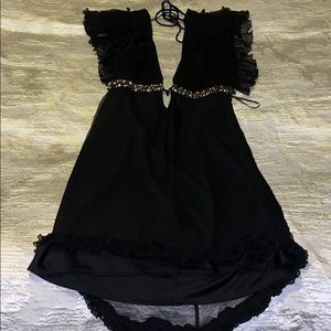 Scarabello black sequin dress